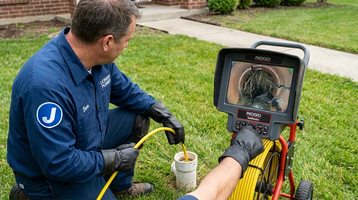 Sewer camera inspection being performed by Johns Plumbing LLC in Campo